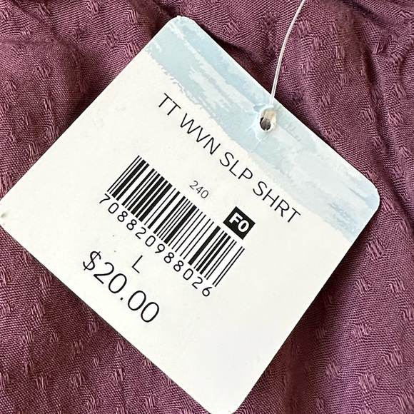 NEW! Maroon PJ short sleeve set size large, soft polkadot pattern - Picture 6 of 7